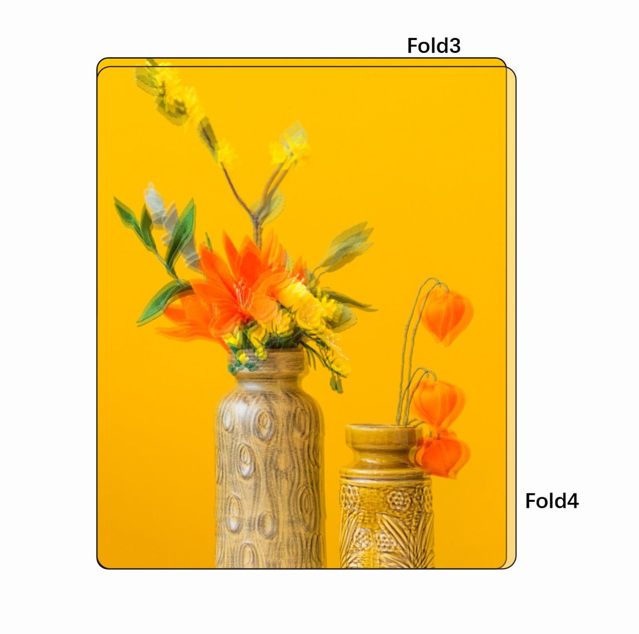 Samsung Galaxy Z Fold 4 leaked main screen comparison 2