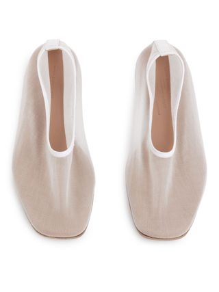 Mesh Ballerinas - Off White - Arket Gb