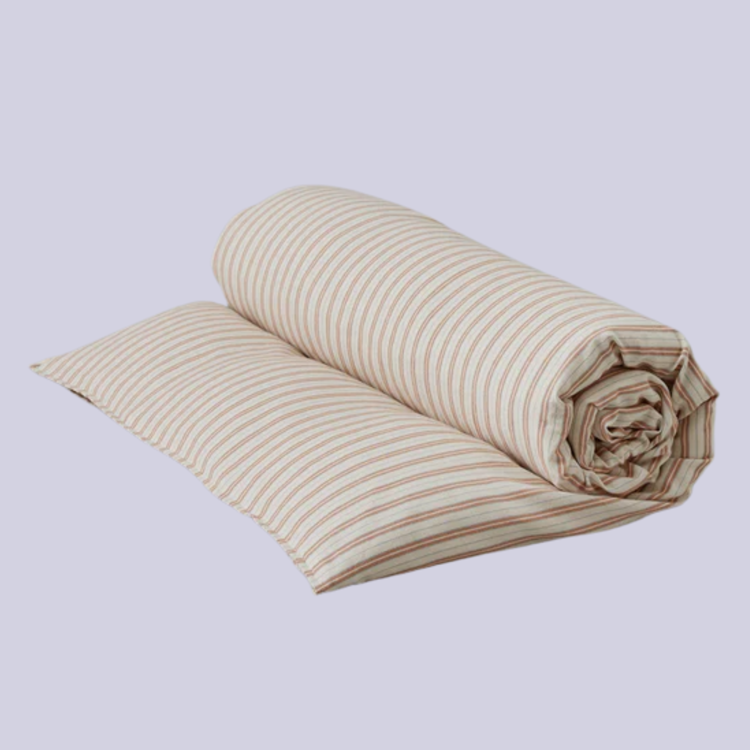 A striped duvet cover
