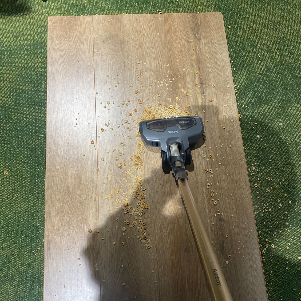 Testing the Beldray Opti- Air cordless vacuum at the Future test facility