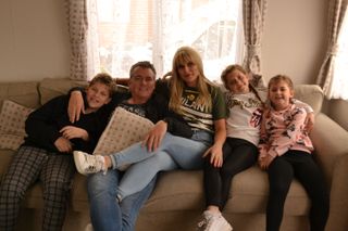 Shane Richie with his family