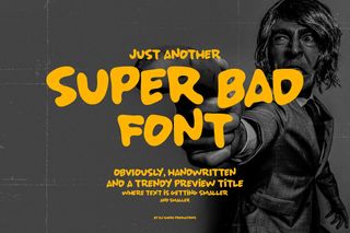 12 best new free comic fonts of 2019: Super Bad Font