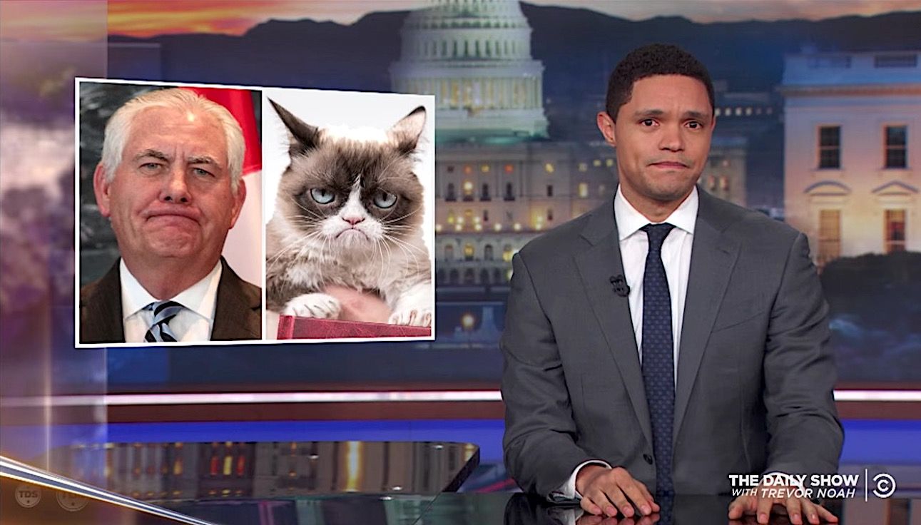Trevor Noah, Seth Meyers, and Jordan Klepper agree Rex Tillerson was a