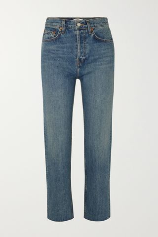 70s High Rise Stove Pipe Straight-Leg Jeans