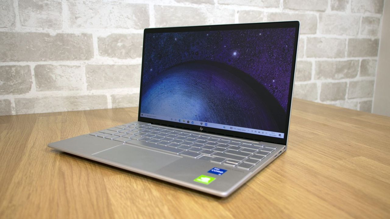 A photograph of the HP Envy 13 on a table