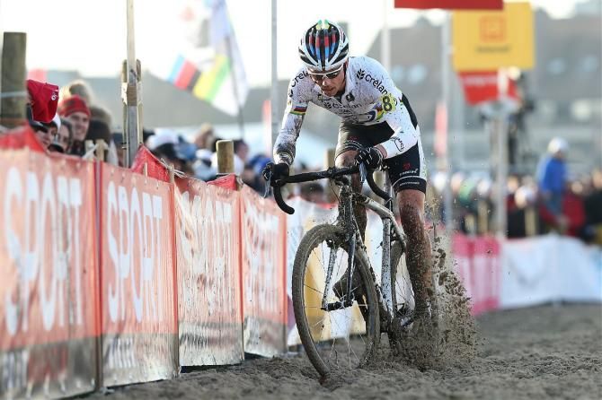 Sven Nys (Crelan-AA Drink) was a master of the sandpit en route to his ninth Belgian national championship