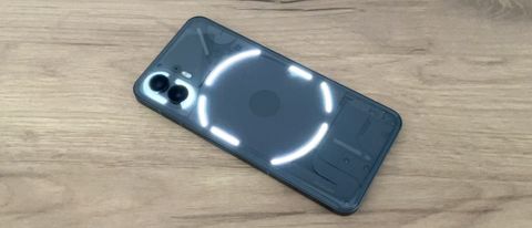 Nothing Phone 2 review; a black phone lights up