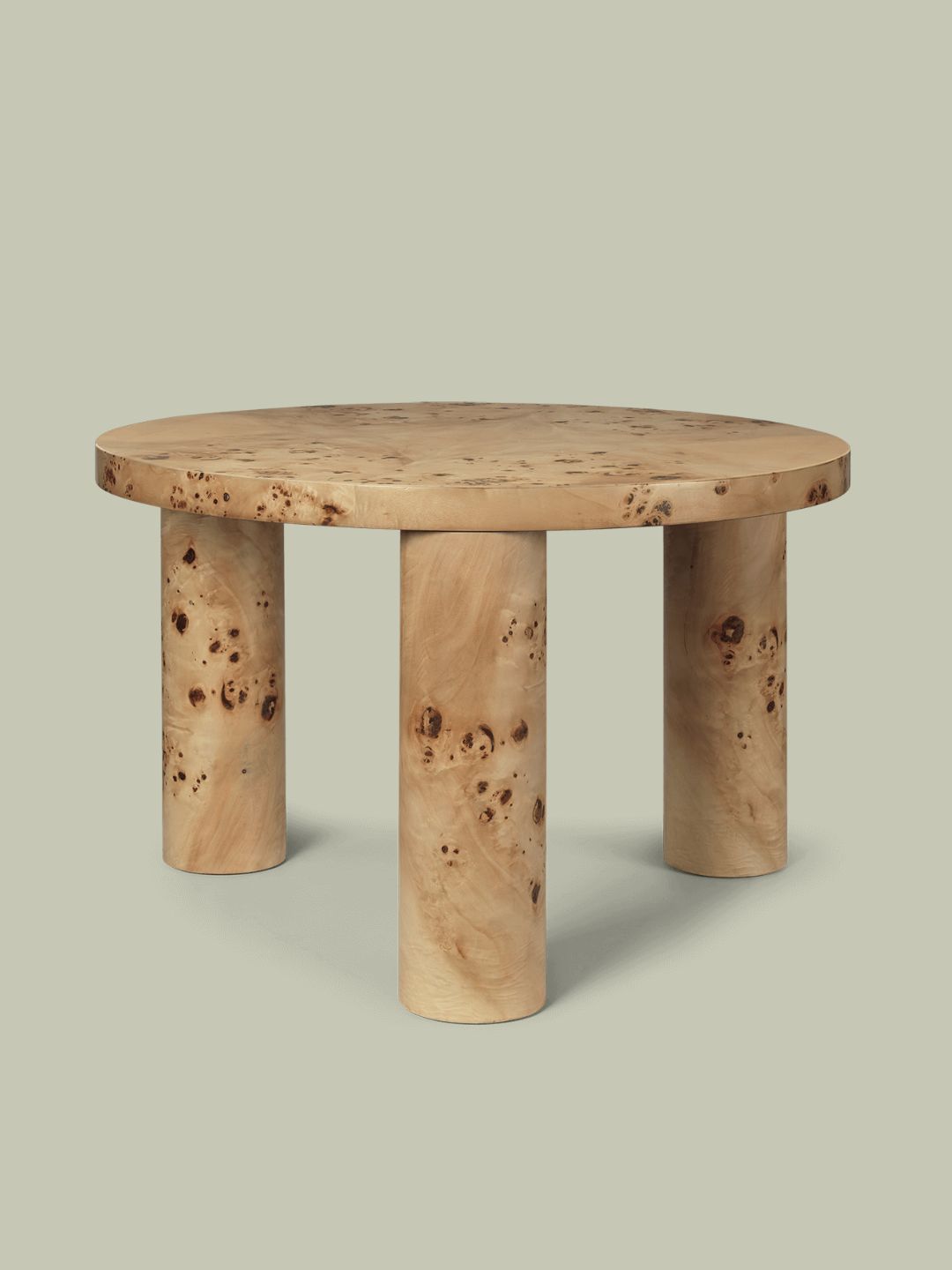 Ferm Living, Post Coffee Table in Poplar Burl Veneer