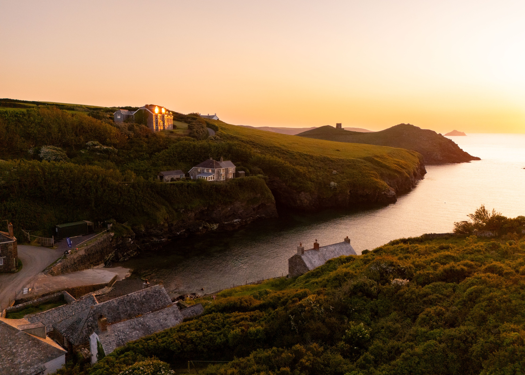 Images of the glorious cove-side home of Tregwyn in Cornwall