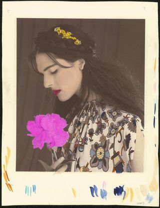 Hairstyle, Art, Retro style, Headgear, Flower, Plant, Hair accessory, Headpiece, Photography, Vintage clothing,