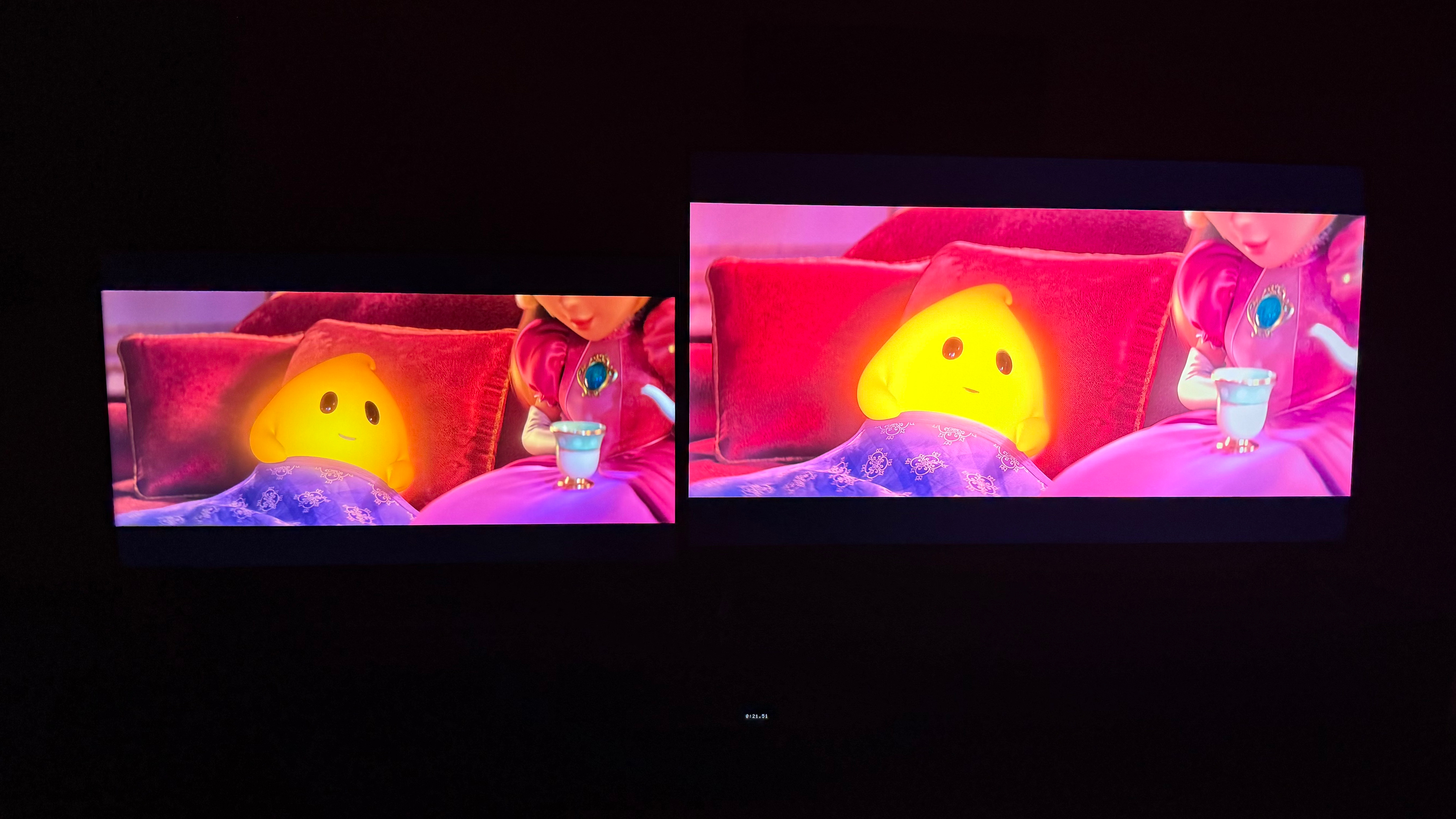 a side by side comparison of the samsung u8000h (left) and the amazon ember 4-series (right)