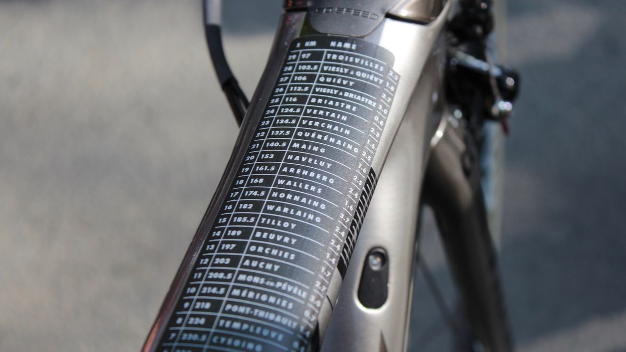 Trek-Segafredo made clean stickers for all the cobbles sections