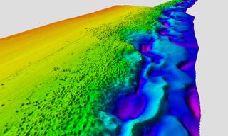 Multi-beam mapping of sea floor