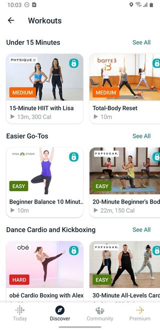 Fitbit App Workout 2