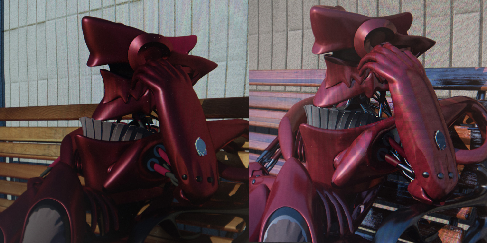 Nvidia is on the left, Imagination on the Right