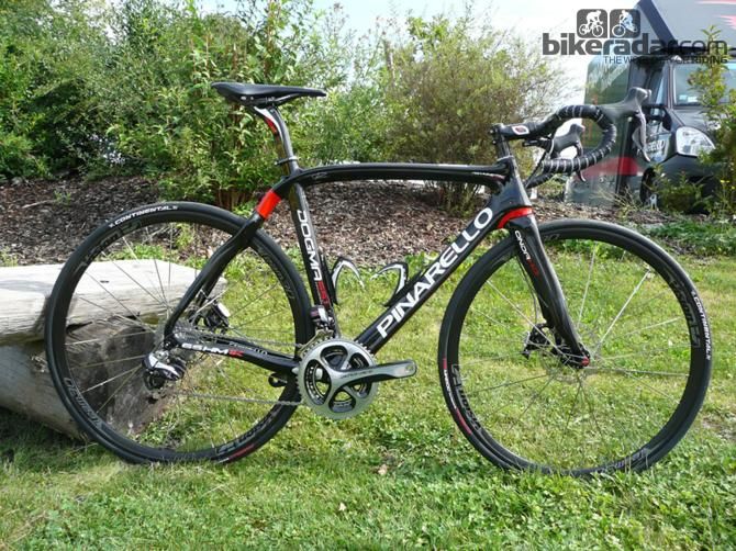The Pinarello Dogma 65.1Think 2 With Shimano Dura-Ace Di2 and TRP HY/RD hydraulic discs is new for 2014.