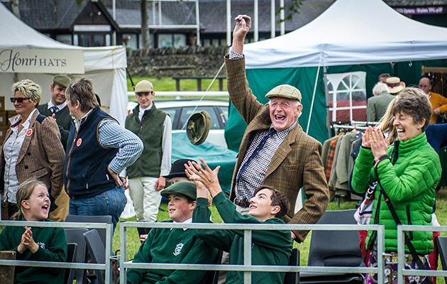 Supporters celebrate victory for the Park Beagles
