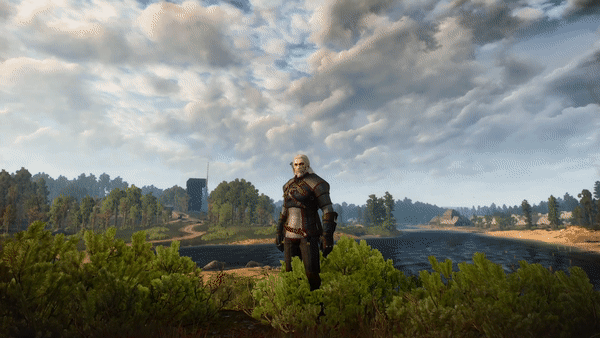 A gif showing Geralt's Witcher senses failing him as he succumbs to level 4 long Covid.