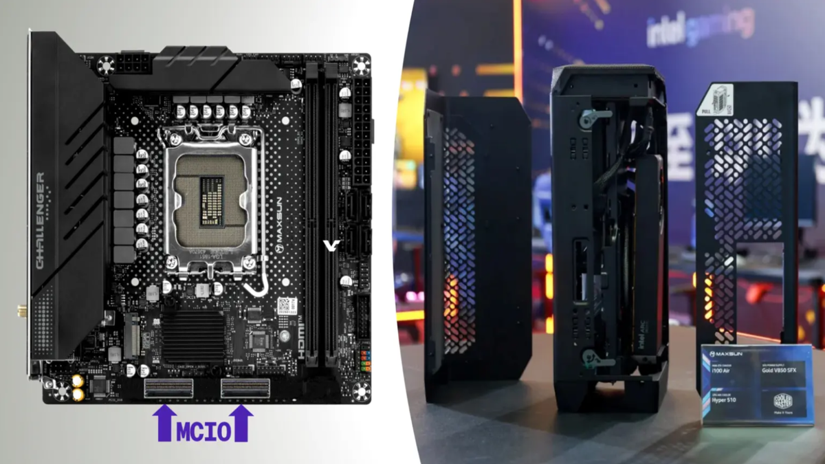 Chinese motherboard maker borrows cable tech from enterprise servers to eliminate graphic card slot pave way for more external GPUs — Maxsun uses MCIO to fast-track compact workstations