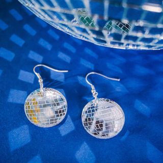 jewellery gifts disco ball earrings