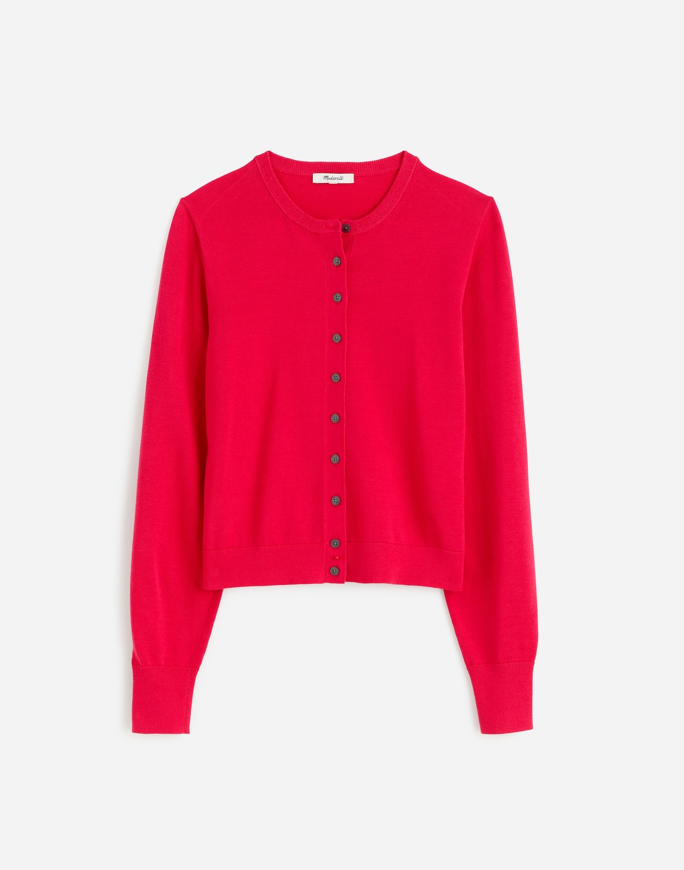 Cotton Crewneck Cardigan