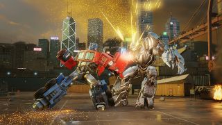 Still from the video game Transformers Forged to Fight.