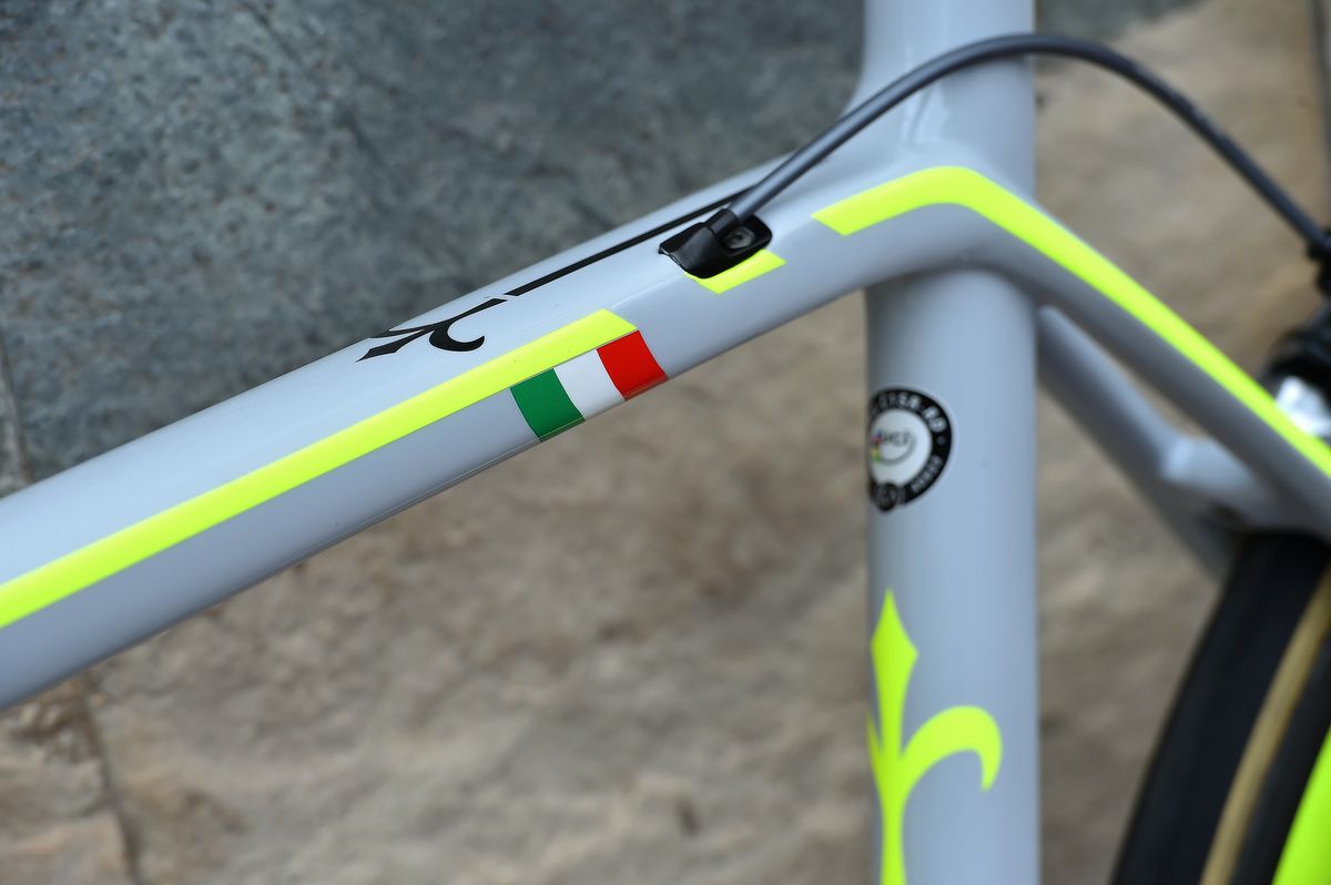 The Italian flag decal is a reminder of Willier's routes