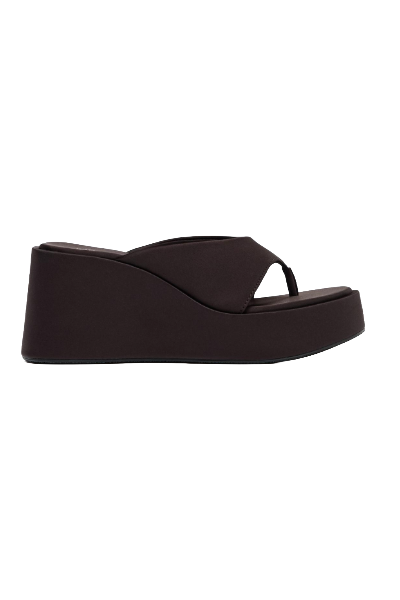 ZARA, Satin Finish Platform Sandals