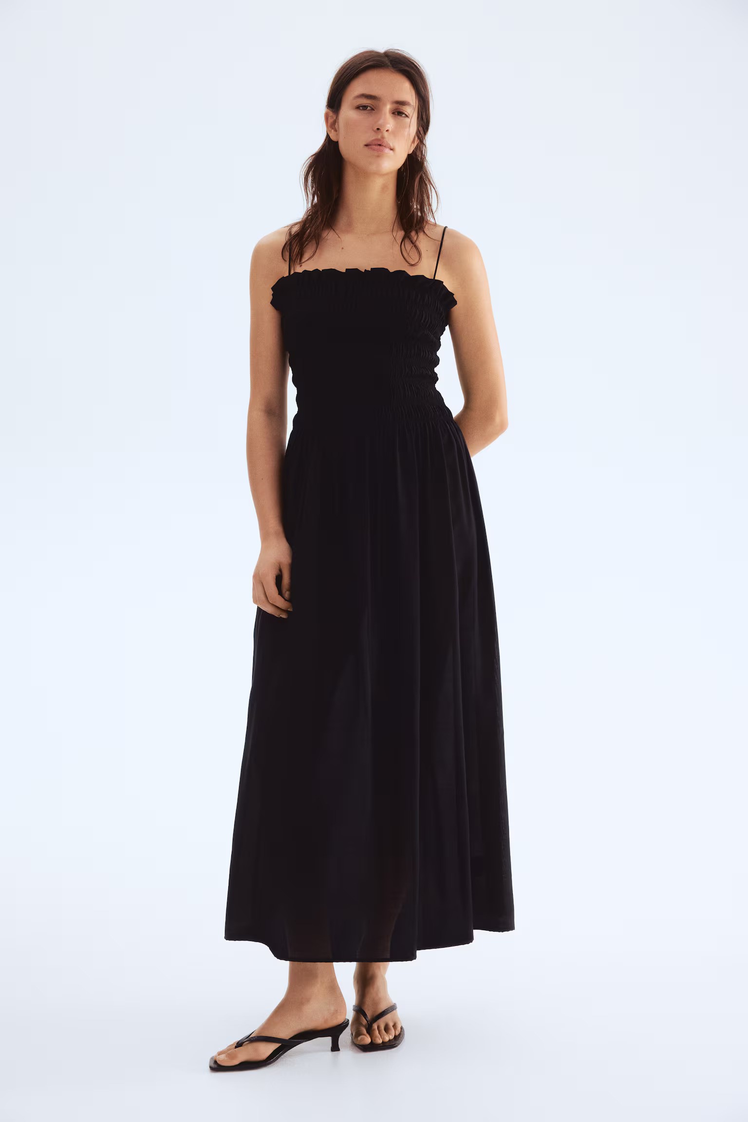 Embroidered Tank Midi Dress