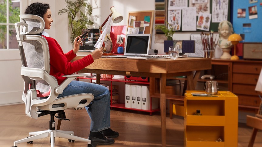 Lifestyle photo of ergonomic office chair
