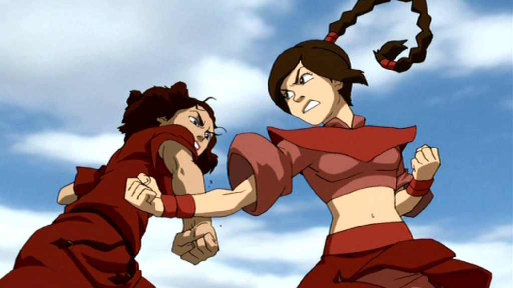 Ty-Lee and Suki in Avatar: The Last Airbender. 