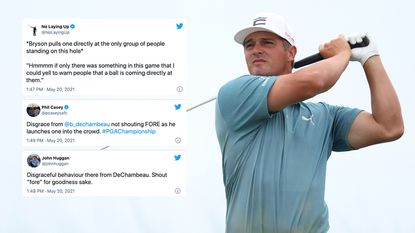 DeChambeau Criticised After No Fore Shout