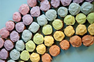Fiona Cairns' rainbow hidden fruit and veg cakes
