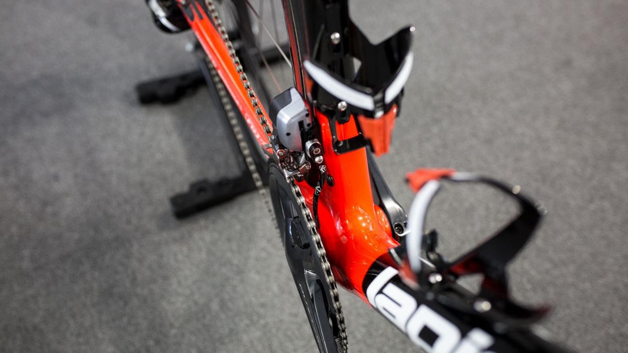 A look at the bottom bracket area of the bike