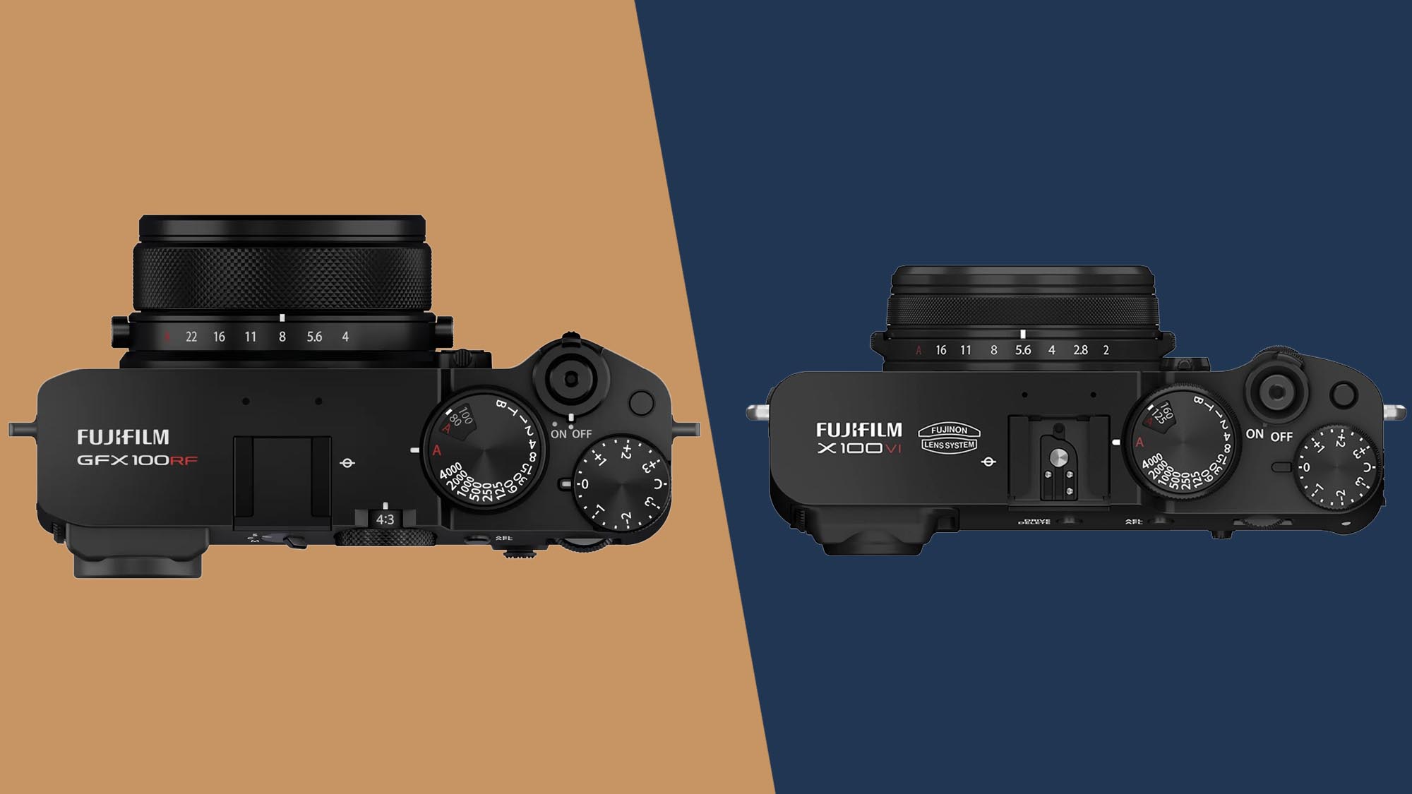 Fujifilm GFX100RF and Fujifilm X100VI