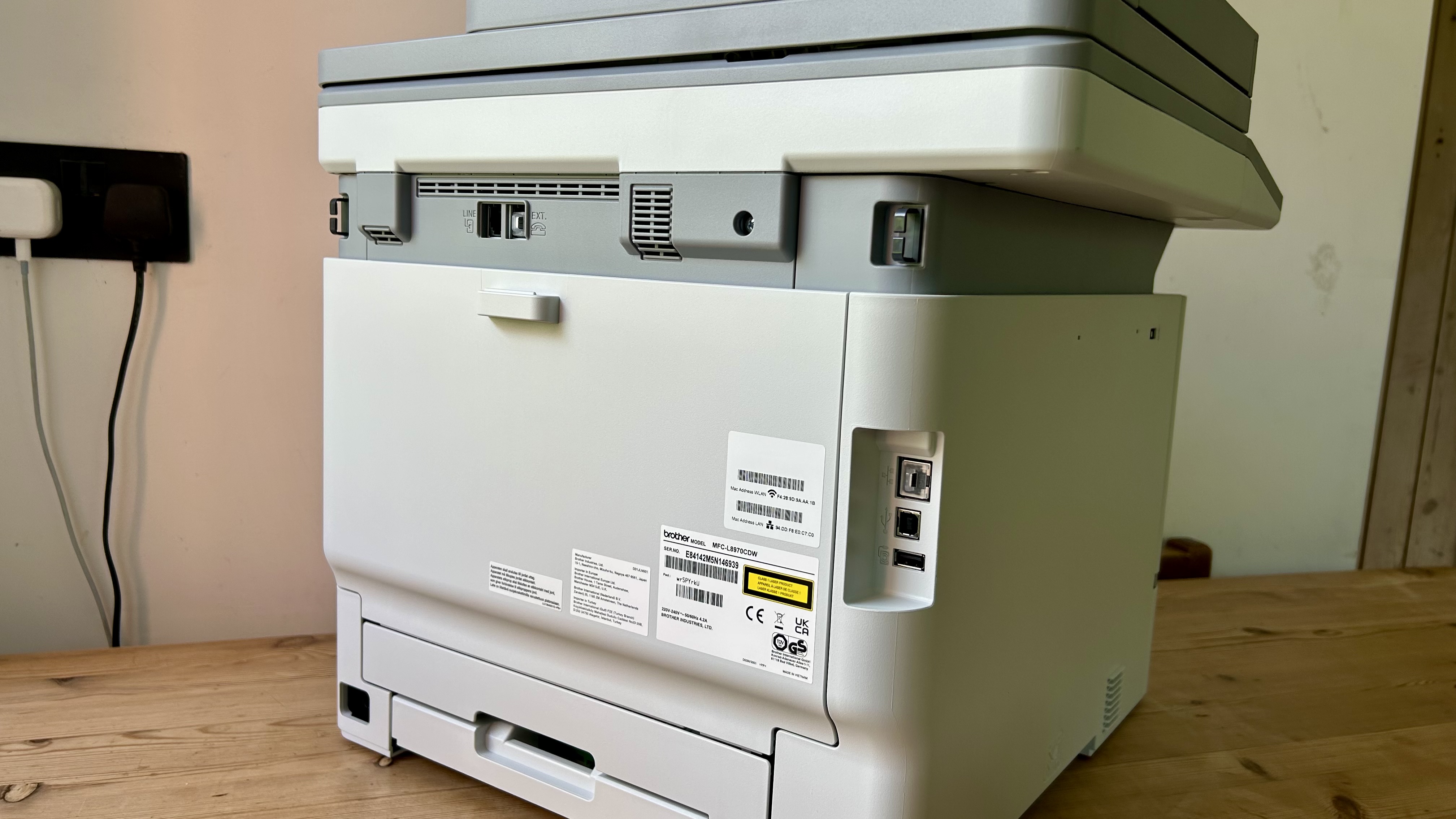 Una Brother MFC-L8970CDW de oficina en casa durante nuestras pruebas