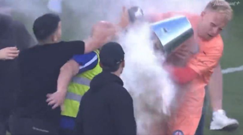 Tom Glover Melbourne City Bin thrown