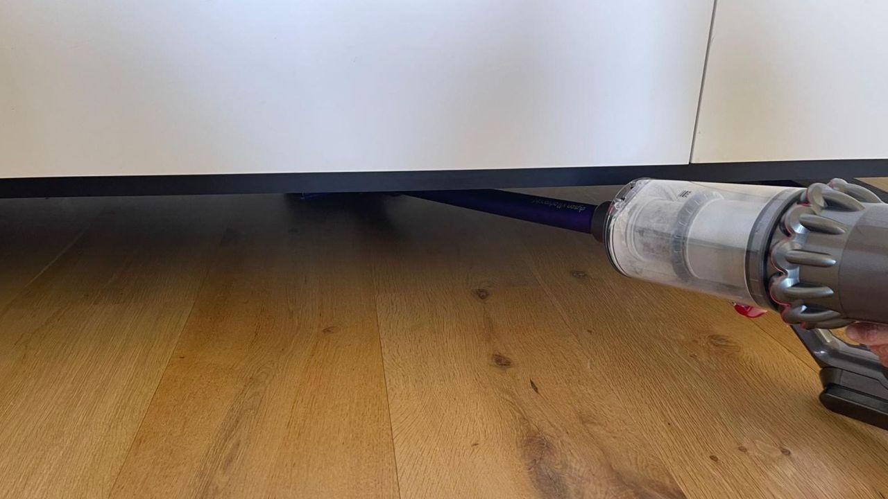 Dyson V11 under the island