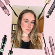 Beauty editor Kaitlyn McLintock wearing drugstore mascara