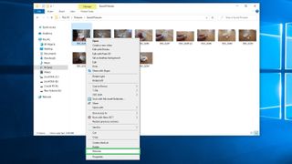 How to batch rename multiple files in Windows 10: Rename files one by one step 2: Right-click on the first file in the folder, then click Rename