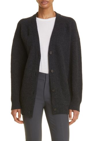 Oversize Wool & Cashmere Cardigan