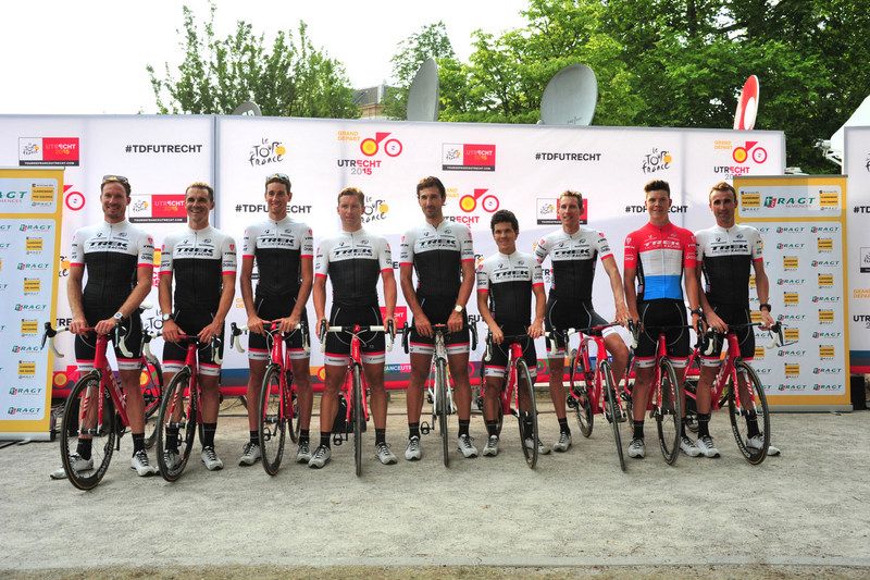 The Trek Factory Racing team for the 2015 Tour de France