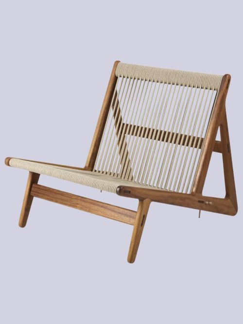 GUBI | Handmade Iroko Wood Garden Lounge Chair Mr 01 Initial