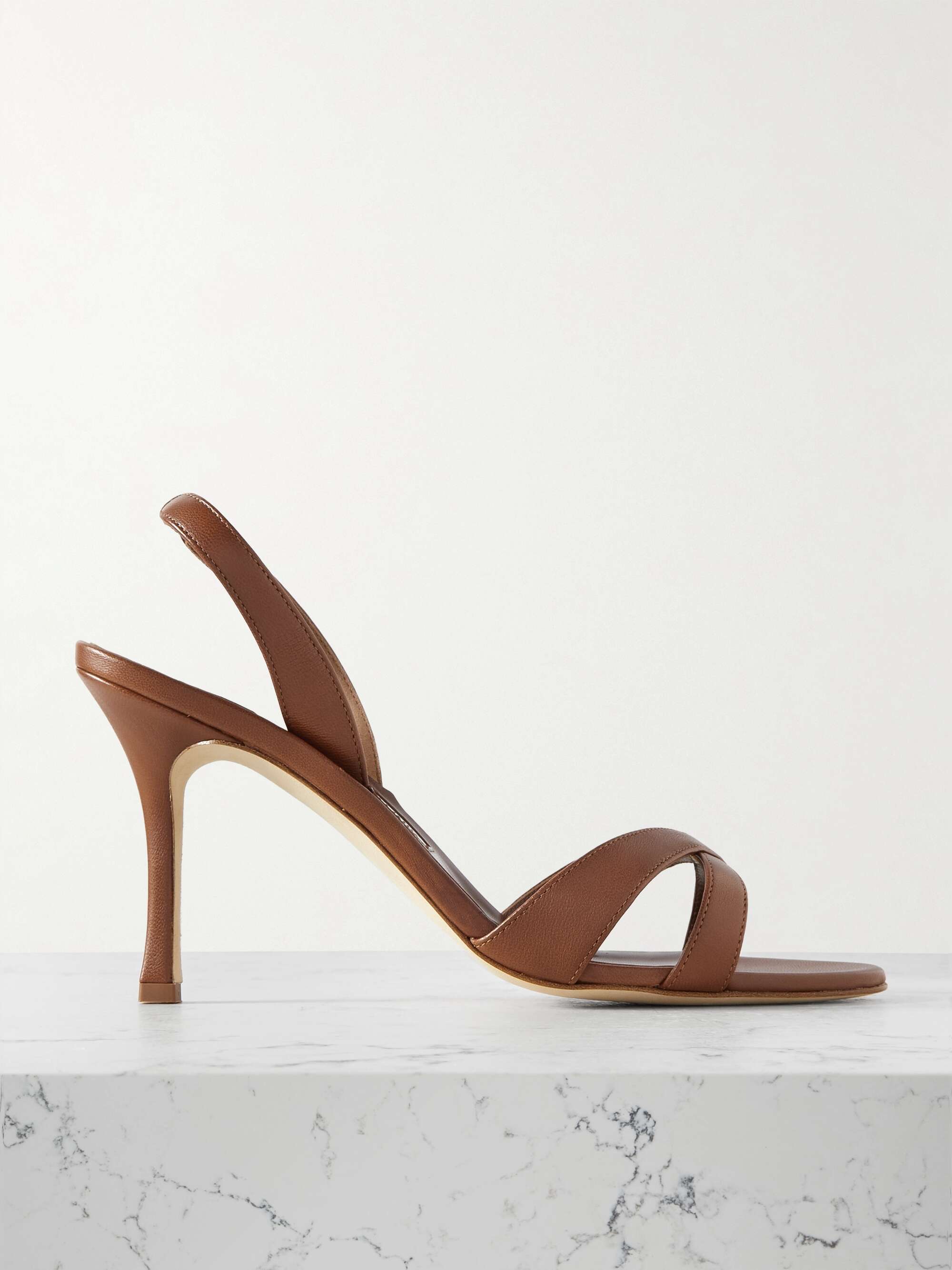 Callasli 90 Leather Slingback Sandals