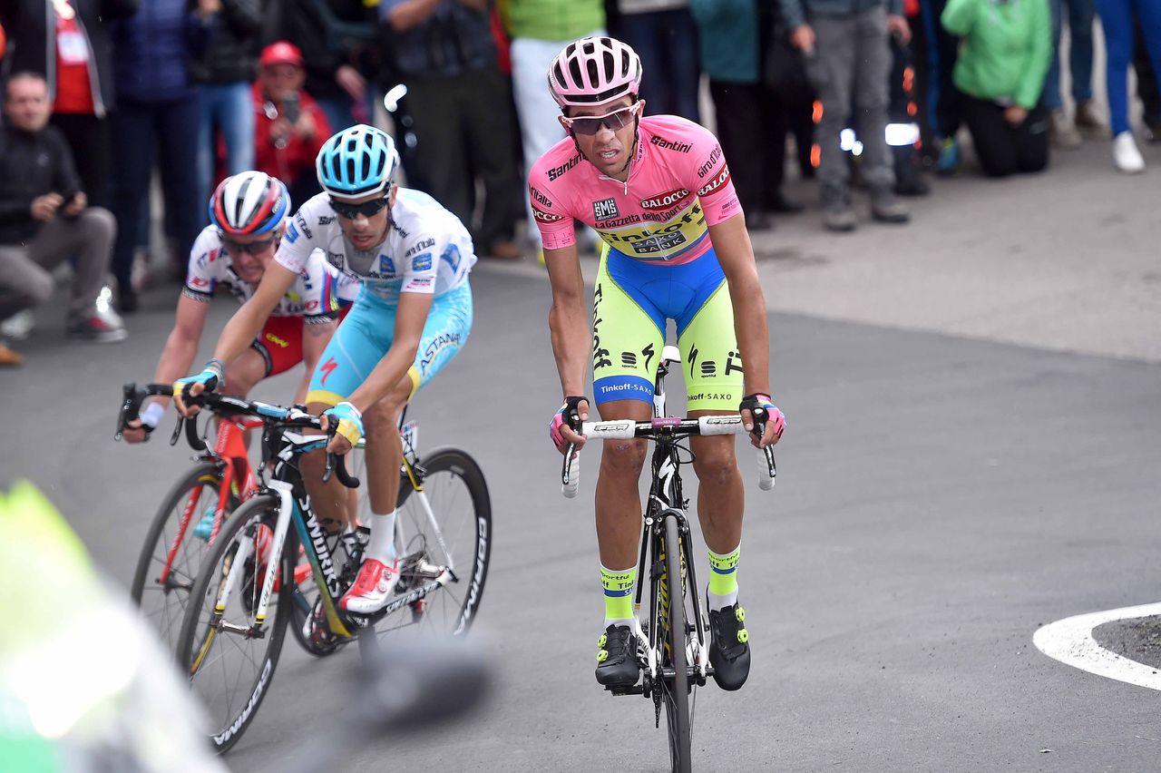 Alberto Contador (Tinkoff-Saxo) out of the saddle