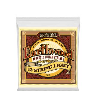 A pack of Ernie Ball Earthwood 12-String acoustic guitar strings