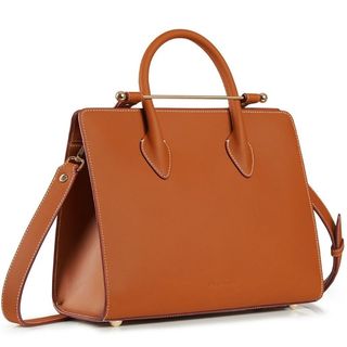 Best tote bags from Strathberry include this tan mid size tote bag