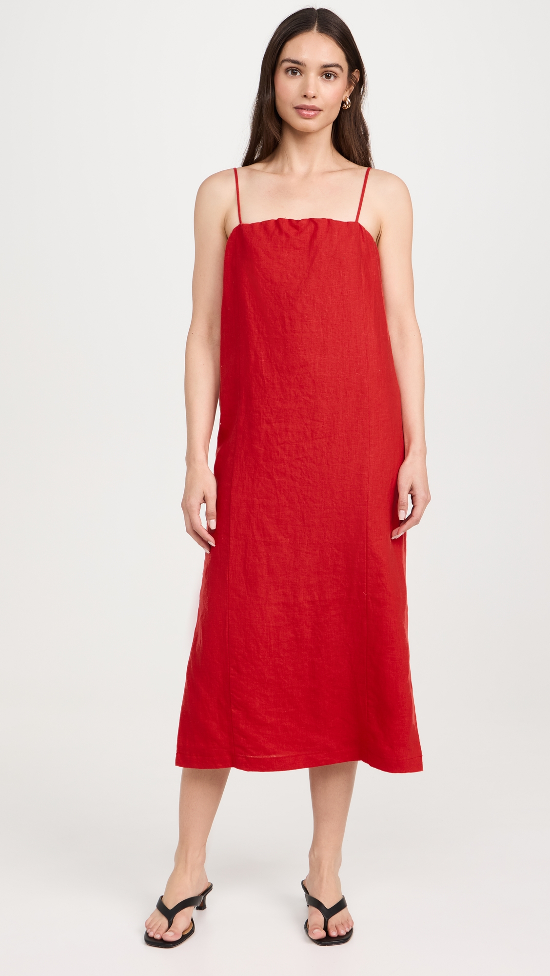 The Linen Spaghetti Dress
