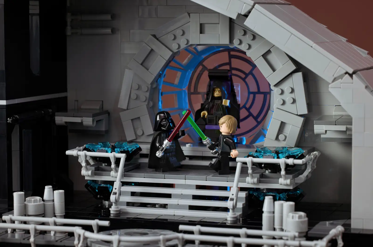 a Lego Star Wars Throne Room on the Death Star