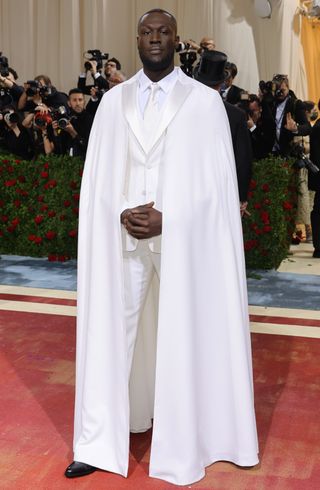 Stormzy attends The 2022 Met Gala Celebrating "In America: An Anthology of Fashion" at The Metropolitan Museum of Art on May 02, 2022 in New York City